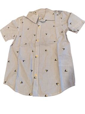 Carters boys nautical button up shirt